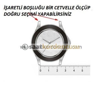 SİLİKON Saat Kordonu Siyah Dikişli