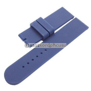 SİLİKON Saat Kordonu Desenli Model Dört Renk Seçenekli 22 MM - KAHVERENK