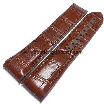 OMEGA Seamaster Uyumlu Deri Yüzeyli Kordon