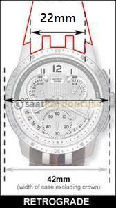Swatch Yrs403 Modeli 22mm Düz Kahverenk Deri Saat Kordonu