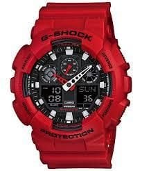 Casio GA 100-1A1 Uyumlu Kırmızı Silikon Saat Kordonu