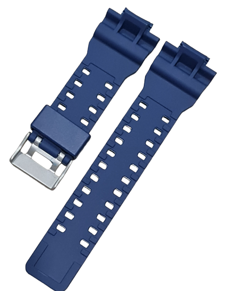 Casio GA 100 Uyumlu Mavi Silikon Saat Kordonu