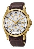 Seiko Premier snaf22p1 Uyumlu Kahverenk Deri Saat Kordonu
