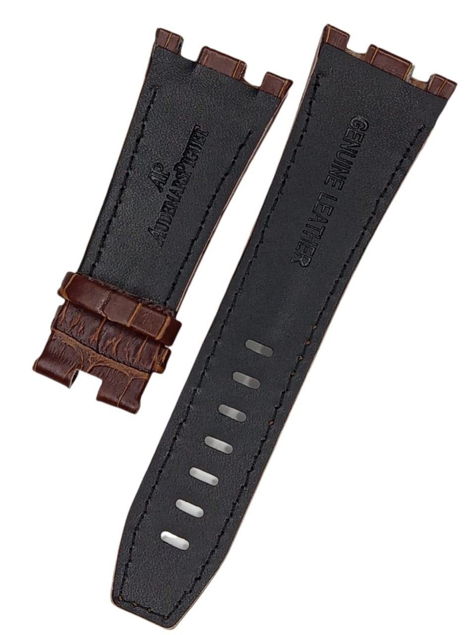 Audemars Piguet 28-24 Royal Oak Modeli Deri Saat Kordonu KAHVE