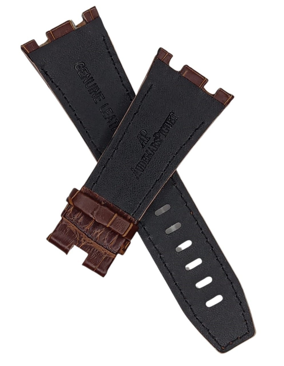 Audemars Piguet 28-24 Royal Oak Modeli Deri Saat Kordonu KAHVE