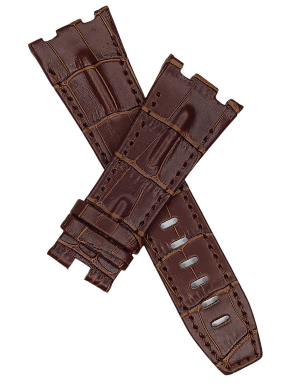 Audemars Piguet 28-24 Royal Oak Modeli Deri Saat Kordonu KAHVE