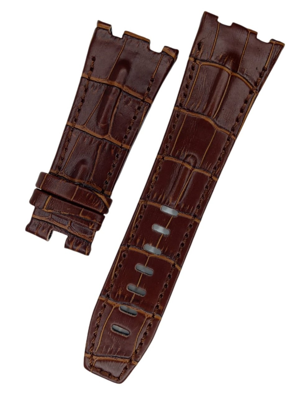 Audemars Piguet 28-24 Royal Oak Modeli Deri Saat Kordonu KAHVE