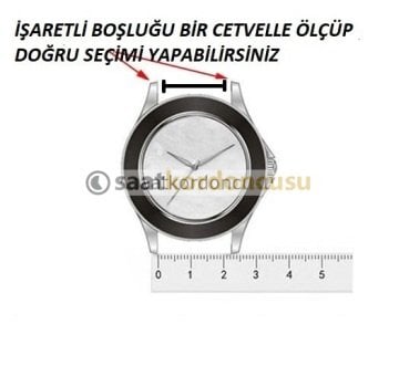 Oluk Desenli 24mm Silikon Saat Kordonu