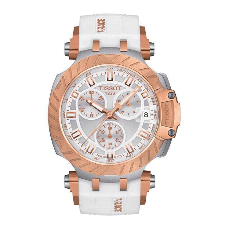 Tissot TRace T115417 Modeli Beyaz Silikon Saat Kordonu