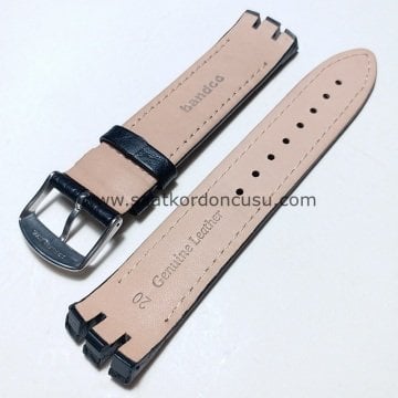 Swatch Ytb400 baskı desenli Deri Kordon