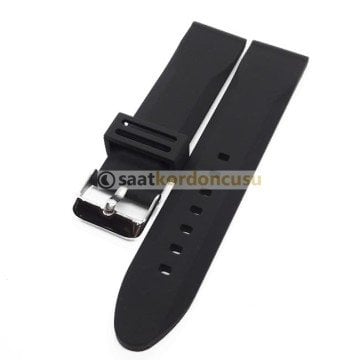 Düz Desensiz 20mm Silikon Saat Kordonu