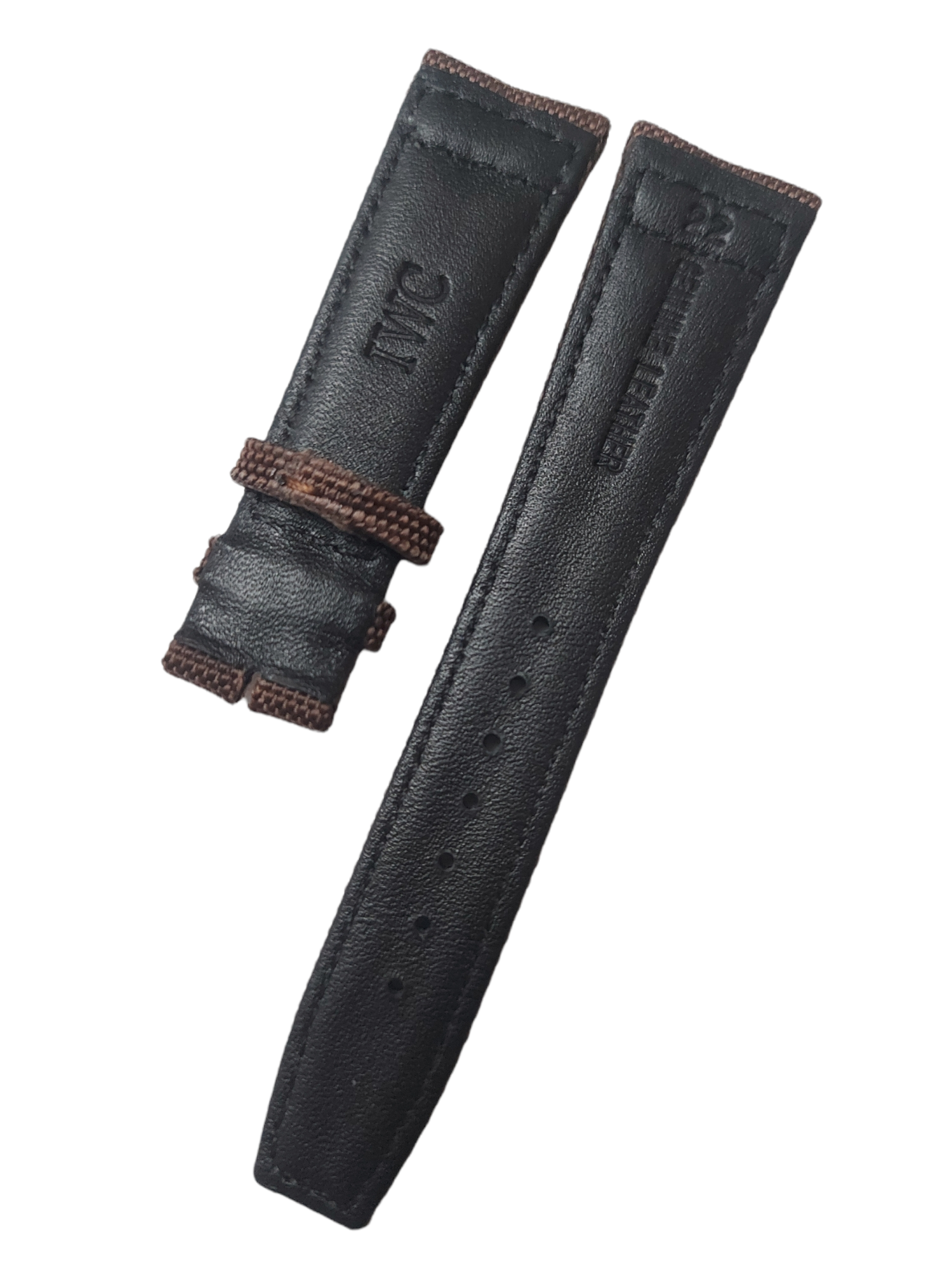 Iwc 22mm Kahverenk Tekstil Saat Kordonu