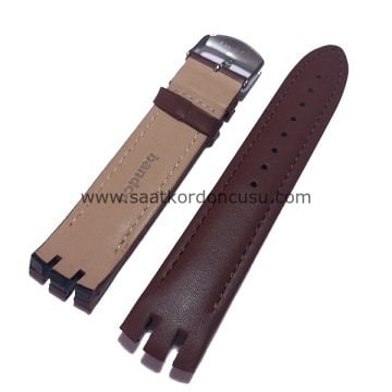 Swatch ytg400 Kahverenk Deri Saat Kordonu