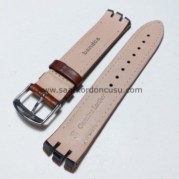 Swatch Ytg400 Kahverenk Deri Kordon
