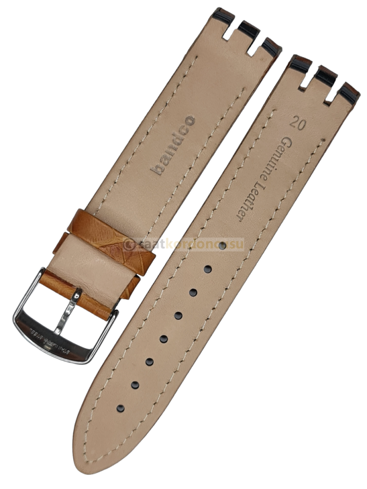Swatch Yts400 Timsah Desenli Taba Deri Saat Kordonu