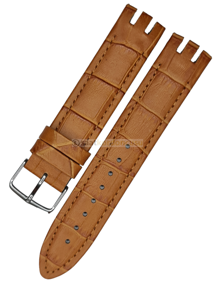 Swatch Yts400 Timsah Desenli Taba Deri Saat Kordonu