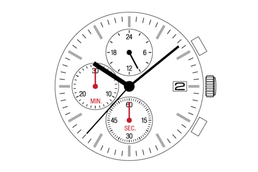 Seiko Epson SII VR33 Kronograf Kol Saati Makinası