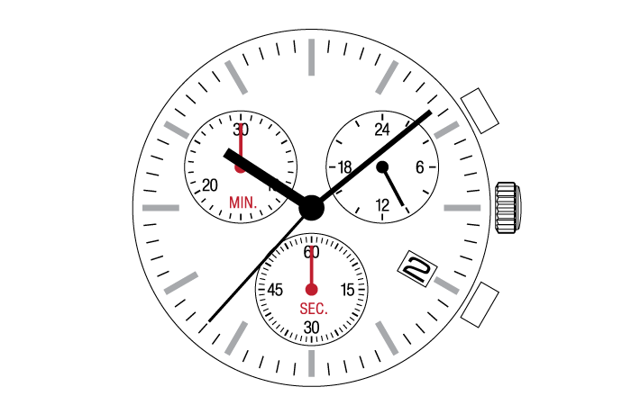 Seiko Epson SII VR34 Kronograf Kol Saati Makinası