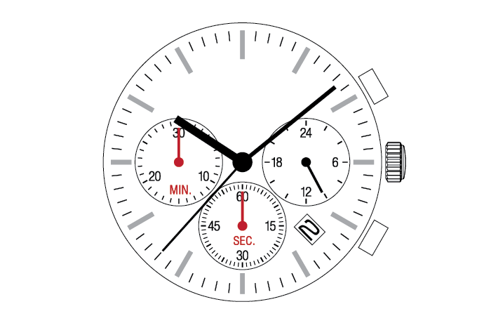Seiko Epson SII VR32 Kronograf Kol Saati Makinası