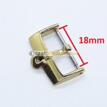 Omega 18mm Genişlikte Deri Kordon Tokası