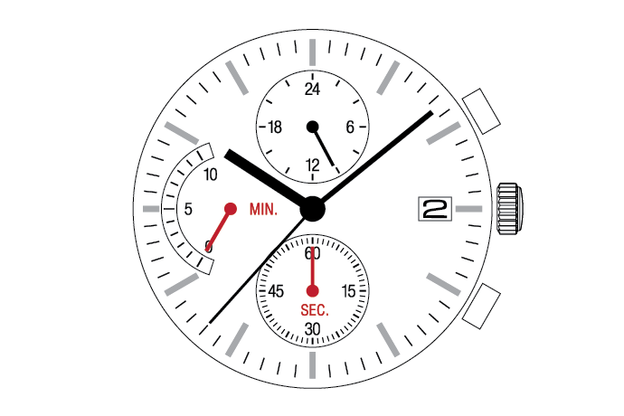 Seiko Epson SII VR3H Kronograf Kol Saati Makinası