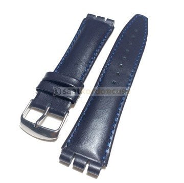 Swatch Yvs Model Lacivert Deri Kordon