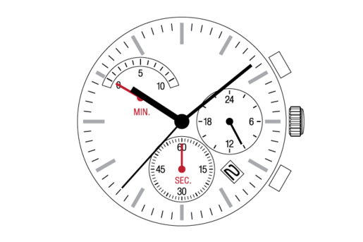 Seiko Epson SII VR3G Kronograf Kol Saati MakinasI