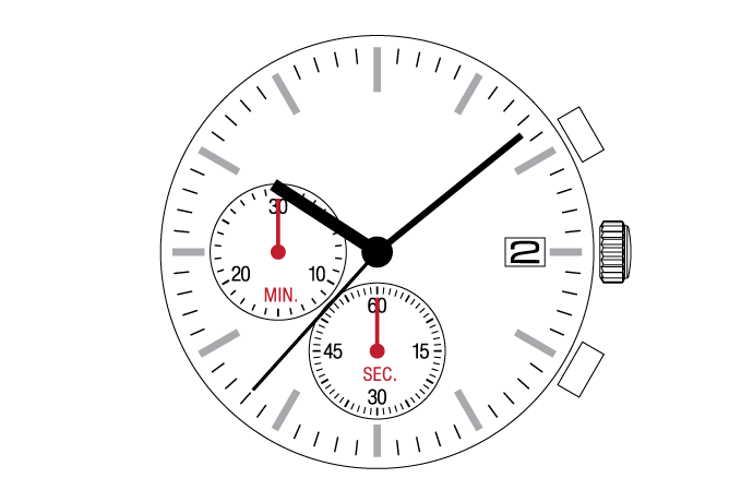 Seiko Epson SII VR37 Kronograf Kol Saati Makinası
