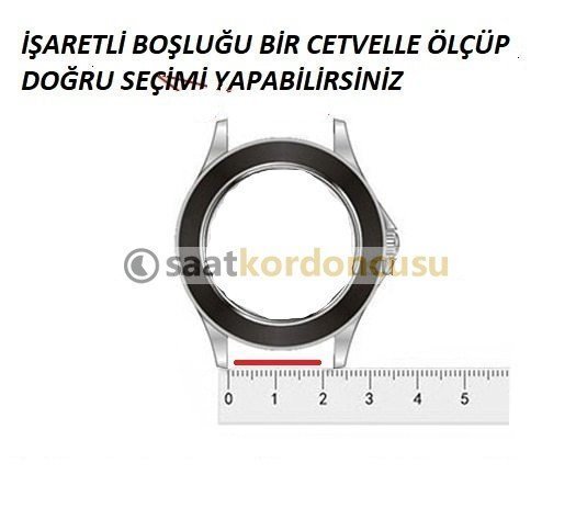 Nato Model 20mm Genişlikte Tekstil Siyah Saat Kordonu