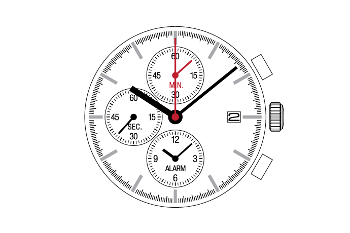 Seiko Epson SII YM62 Kronograf Kol Saati Makinası