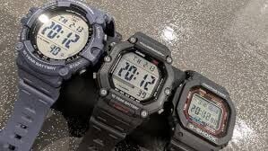 Casio AE 1600 H Orjinal Siyah Silikon Saat Kordonu