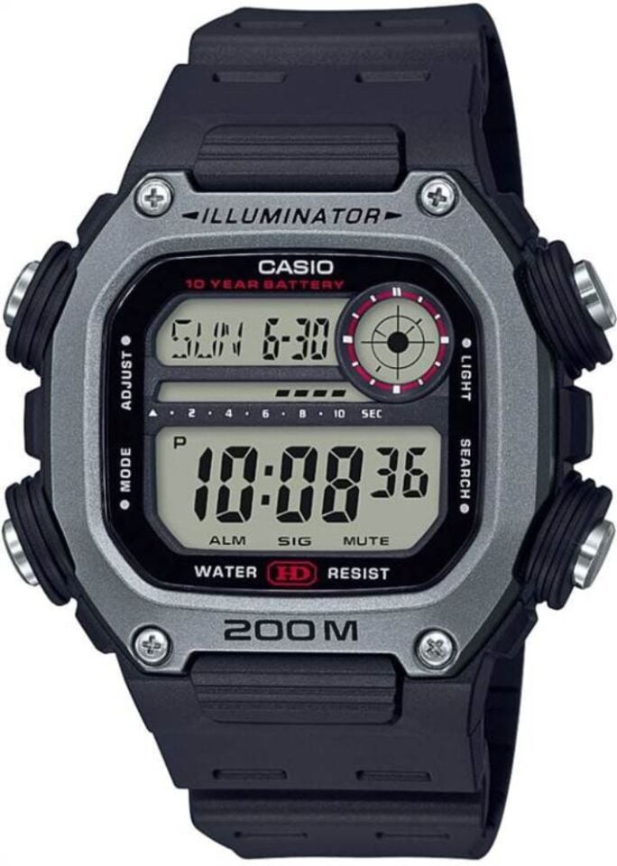 Casio DW 291H Orjinal Siyah Silikon Saat Kordonu