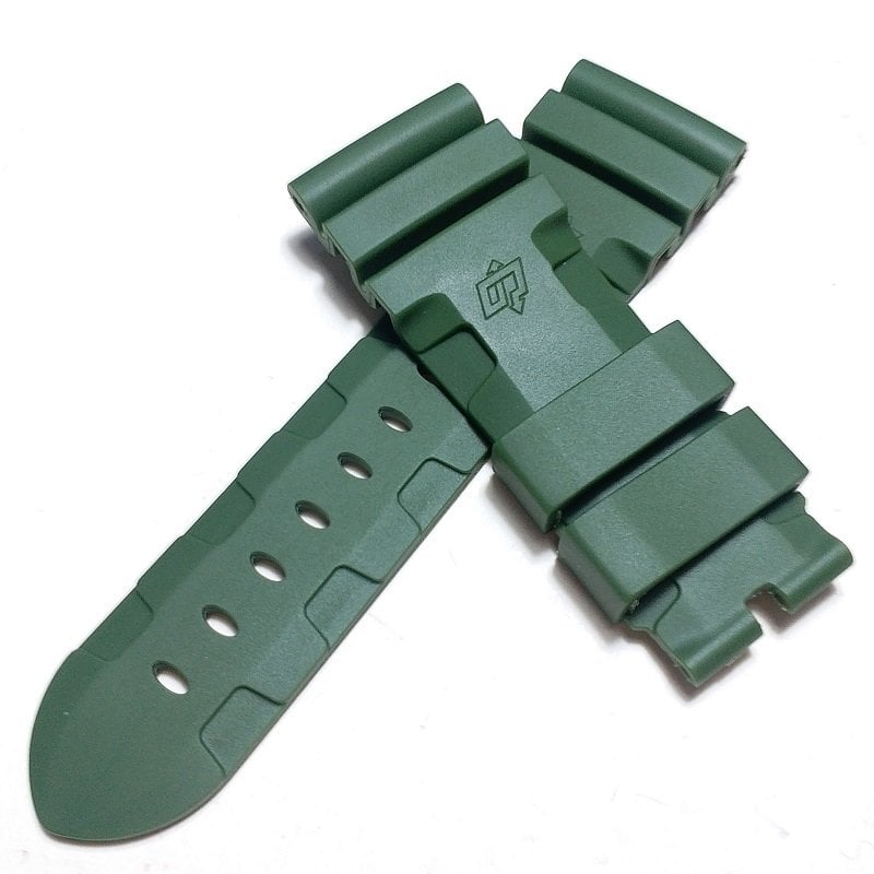 Panerai Submersible 24mm Yeşil Silikon Kordon