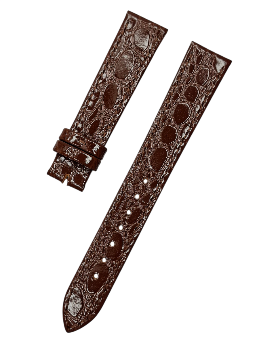 Longines Uyumlu 18mm Kahverenk Deri Saat Kordonu