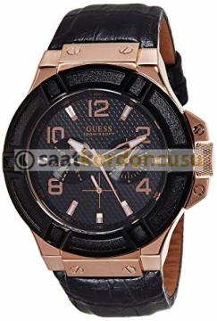 Guess w0040g5 Uyumlu Siyah Deri Kordon