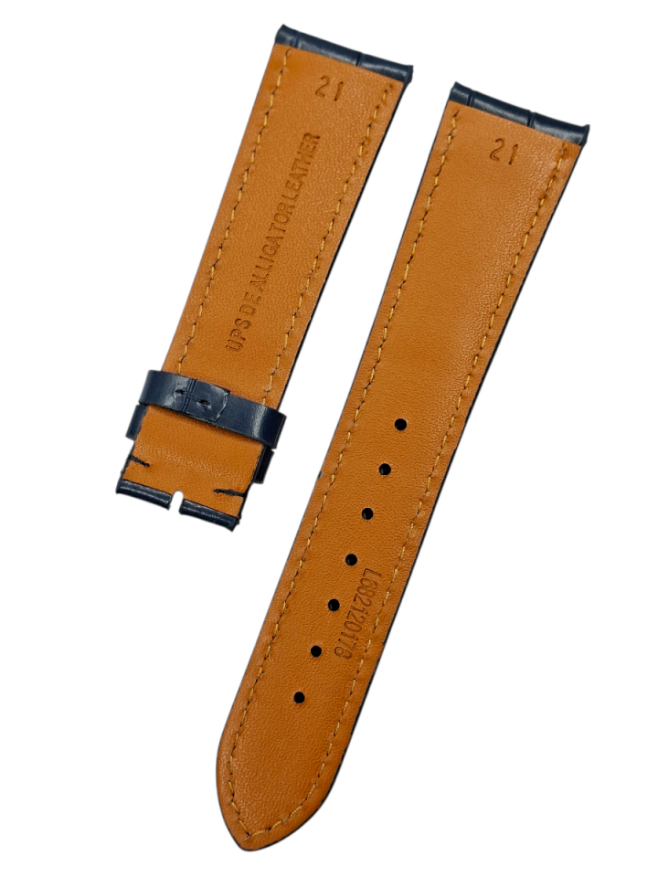 Longines 21mm Lacivert Deri Saat Kordonu