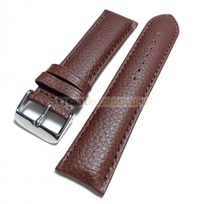 Morello Bombeli Kahverenk Deri Saat Kordonu 24 MM