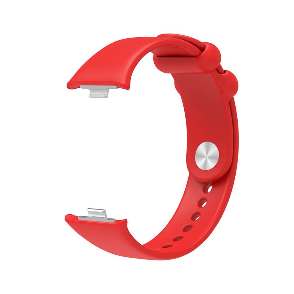 Xiaomi Band 8 pro Kırmızı Silikon Akıllı Saat Kordonu