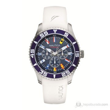 Nautica A12629G Beyaz Renk Silikon Saat Kordonu
