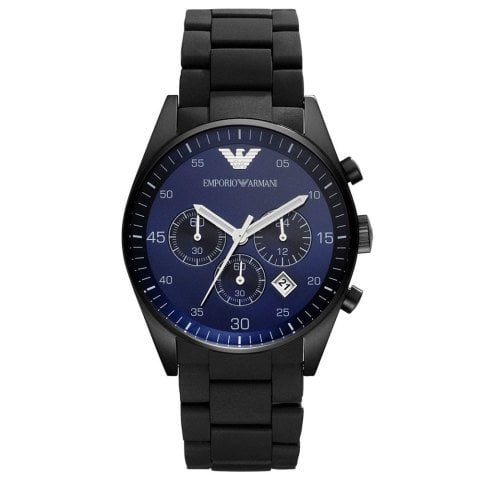 Emporio Armani AR5921 Siyah Silikon Kaplama Saat Kordonu