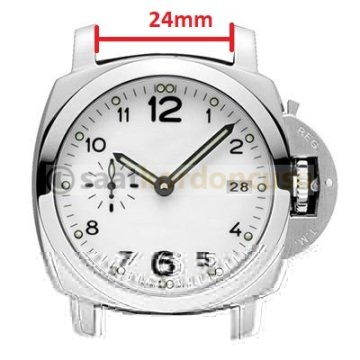 Panerai Submersible 24mm Gri Askeri Silikon Saat Kordonu