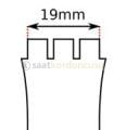 Swatch Uyumlu 19mm Beyaz Silikon Saat Kordonu