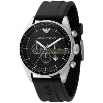 Emporio Armani ar0527 Uyumlu Siyah Silikon Saat Kordonu