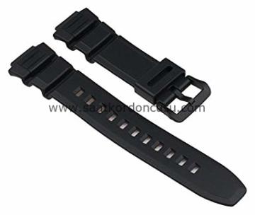 Casio w s220 Uyumlu Siyah Silikon Saat Kordonu
