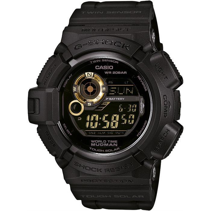 Casio G shock g9300 Uyumlu Siyah Silikon Saat Kordonu