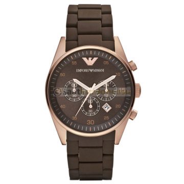 Emporio Armani ar5890 Kahverenk Silikon Kaplama Saat Kordonu