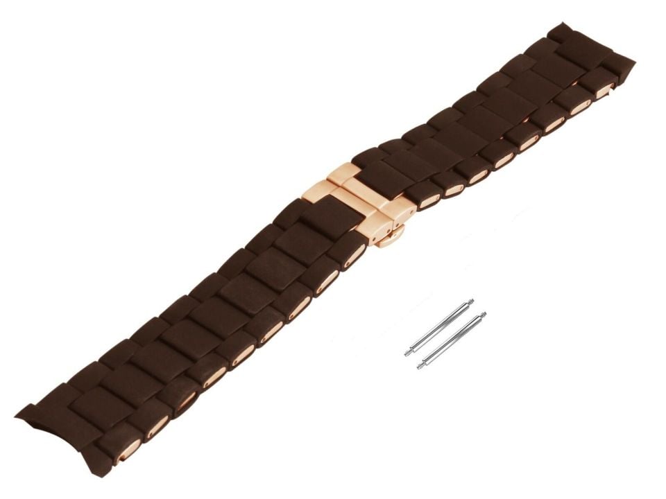 Emporio Armani ar5890 Kahverenk Silikon Kaplama Saat Kordonu