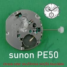 Sunon Çin PE50 Kronometre 10 6 2 Sayaçlı Kol Saati Makinası