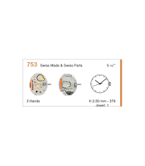 Ronda 753 İsviçre Quartz Pilli Saat Makinası