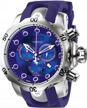 invicta Venom Model Mavi Silikon Saat Kordonu
